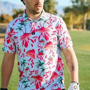 Bad Birdie - Red Rocks - Golf Polo - Short Sleeve